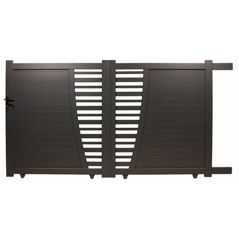 Portail Aluminium Coulissant Lacanau Portail coulissant Lacanau aluminium thermolaqué Gris Anthracite Hauteur 170cm