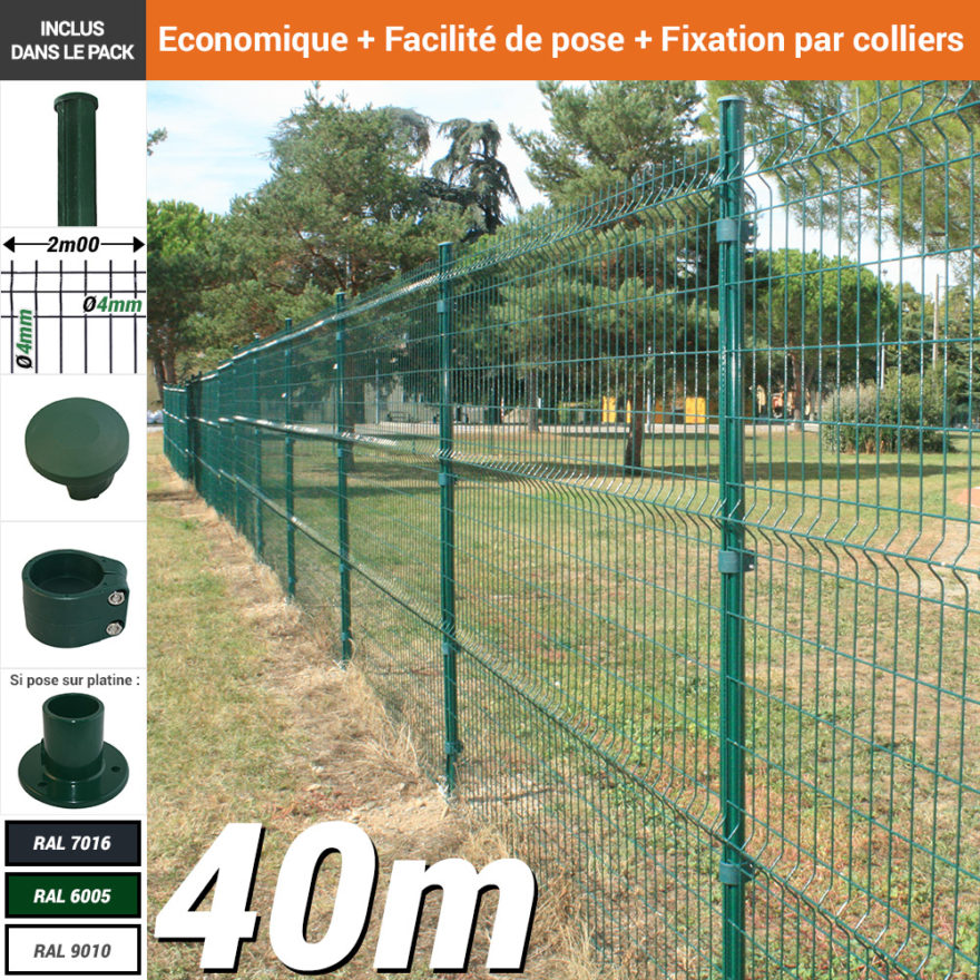 pack-poteaux-ronds-vert-40m