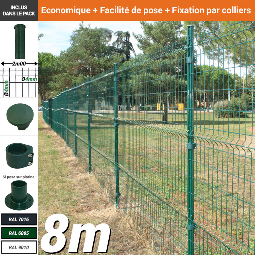 pack-poteaux-ronds-vert-8m