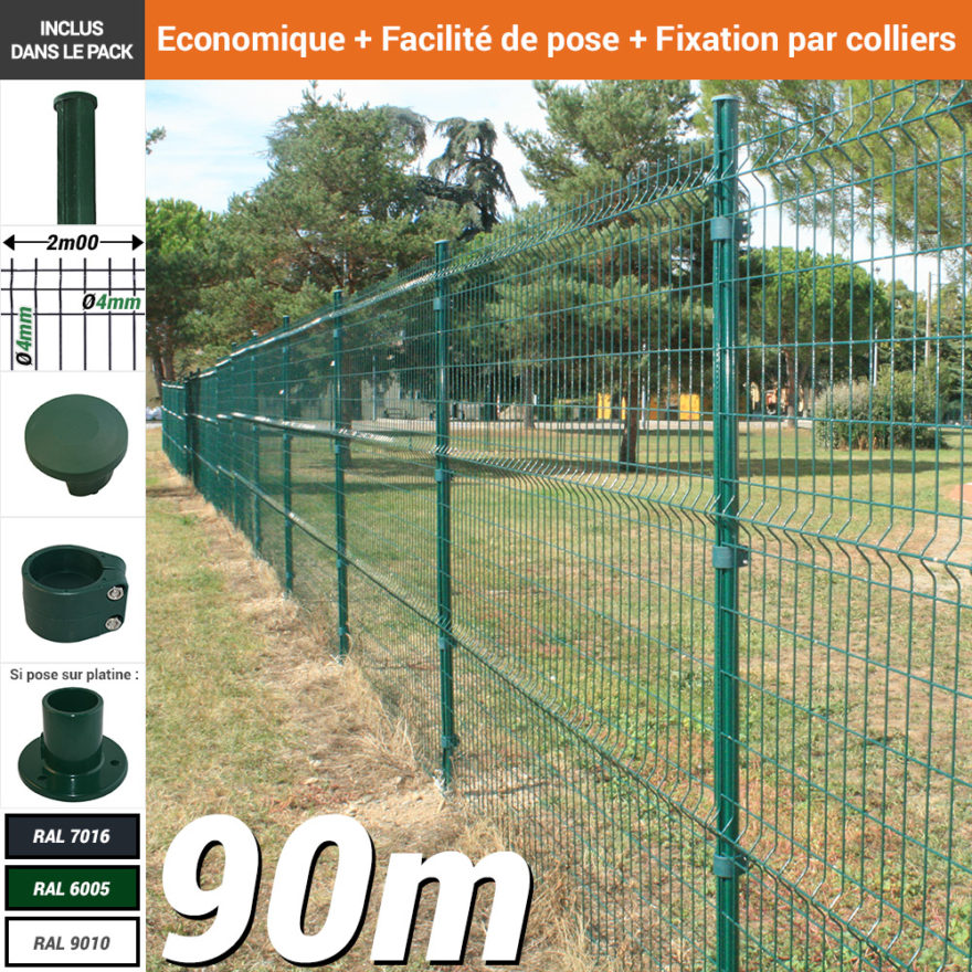 pack-poteaux-ronds-vert-90m