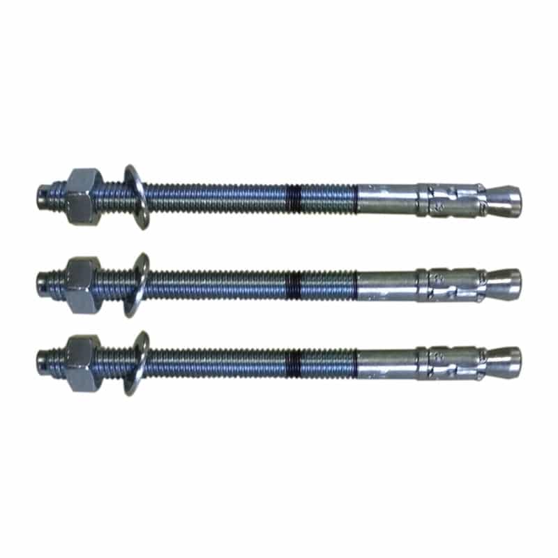 3chevilles8 115 Cheville de diamètre 8mm et de longueur 115mm pour fixer les platines de poteaux ronds