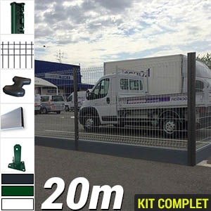 Pack Poteaux H Pvc 20m