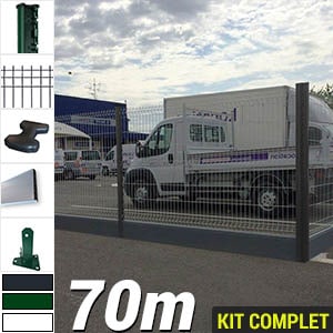 Pack Poteaux H Pvc 70m