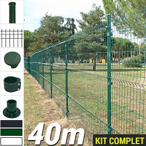 Pack Poteaux Rond Vert 40m