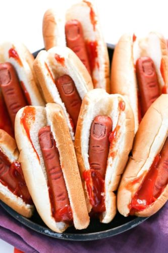 doigts hot dog