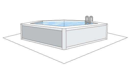 Type de piscine - illustration d'une piscine hors sol