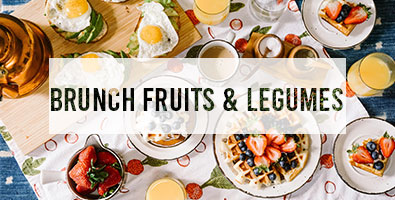 Bandeau de présentation de l'article les fruits et légumes au petit déjeuner