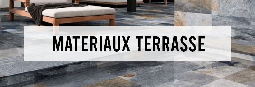 Bandeau pour l'article des matériaux pour terrasse