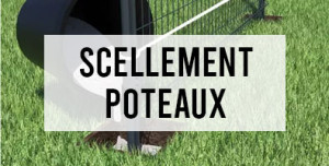 Scellement poteaux