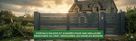 Visuel pour les portails Bodeor avec une bonne résistance au vent