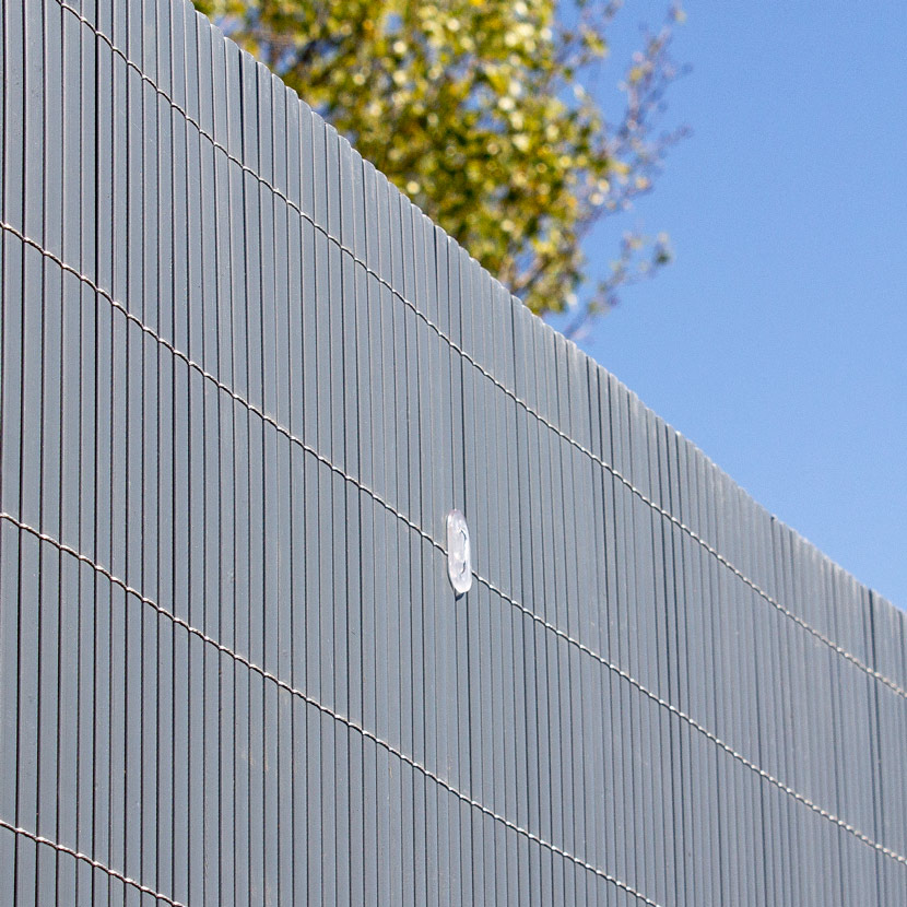 Canisse PVC Rouleau 3m Gris RAL 7016 - Clôture Balcon 90% Occultation, Lattes 16mm