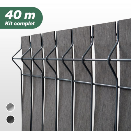 Kit Grillage Rigide Et Lattes Composite 40 M