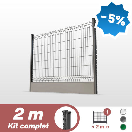 Plaque de Sol D'une Plaque Support Adaptateur Anthracite doppelstabmattenzaun piquets de clôture Accessoires 