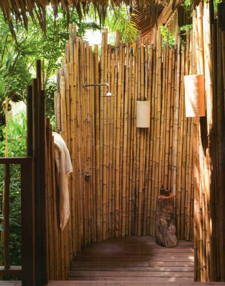 BLOG:douche en bambou
