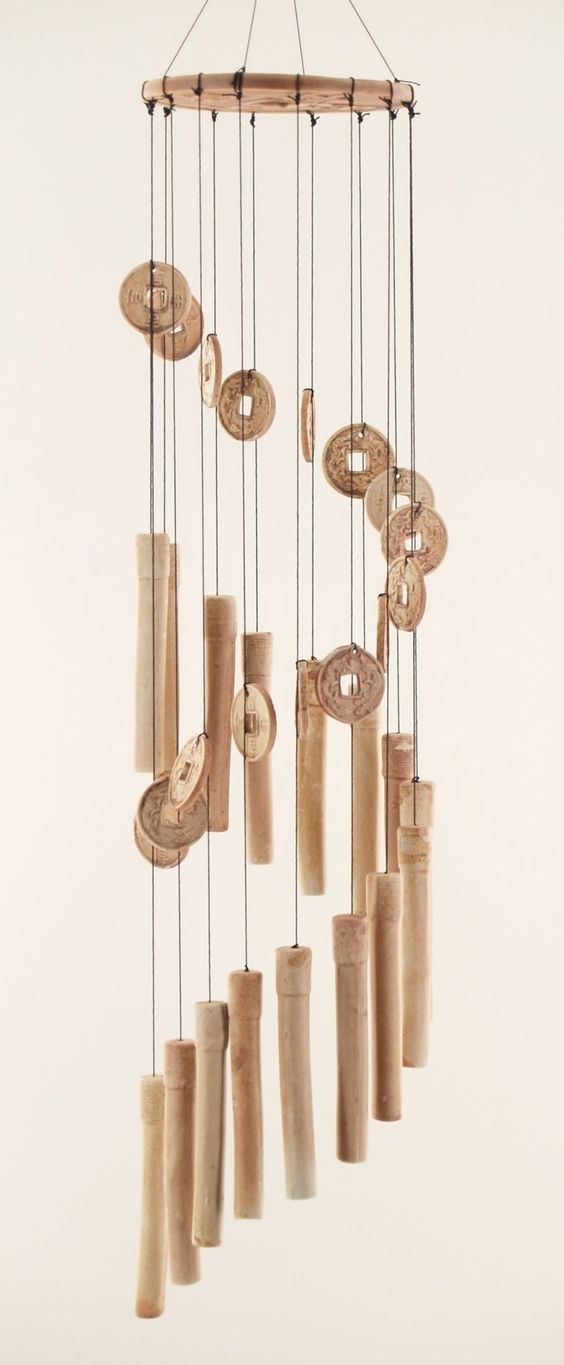 BLOG: carillon en bambou avec des pièces