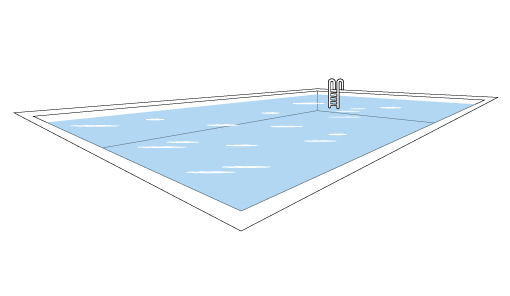 Type de piscine - illustration d'une piscine enterrée