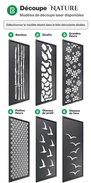 Modèles de découpe laser Nature