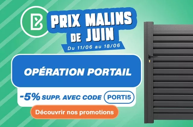 Bodeor : Profitez de réductions sur nos kits de grillage rigide, portail aluminium et brise vue.