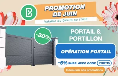 Bodeor : Profitez des réductions sur nos kits de grillage rigide, portail aluminium et brise vue.