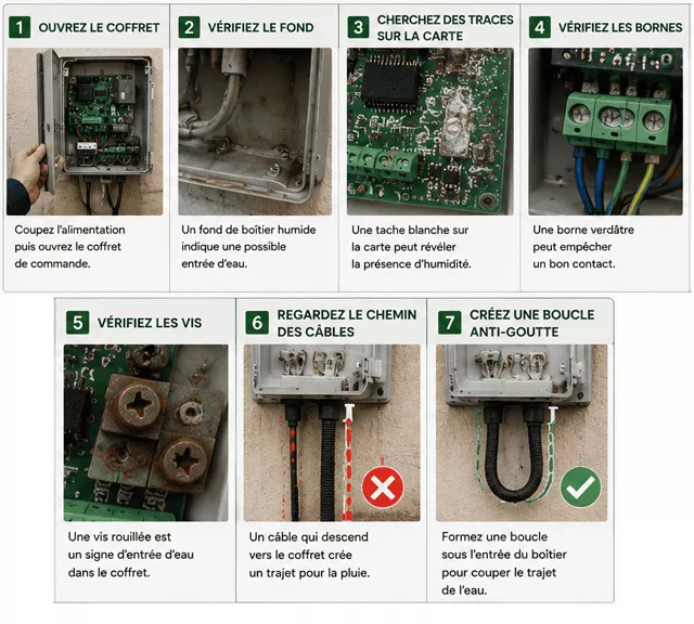 Tutoriel en 7 étapes pour inspecter le coffret de commande d’un portail électrique