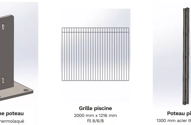 Clôture piscine : éléments nécessaires