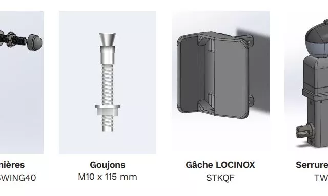 Portillon piscine : contenu du kit