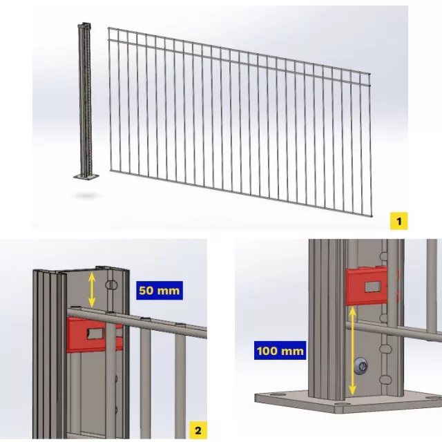 Clôture piscine : fixation des grillages de piscine