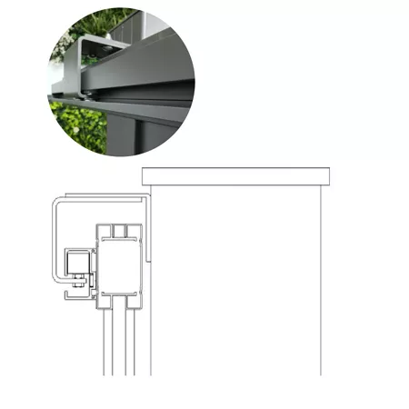 Chariot guide et pose des olives du portail coulissant