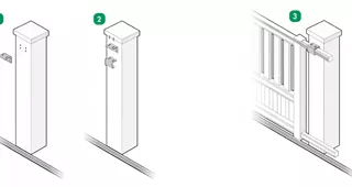 Portail : Installation du guide pour portail coulissant aluminium