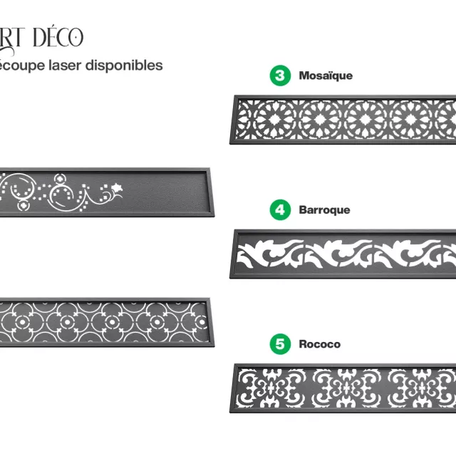Infographie Bale découpe Art déco