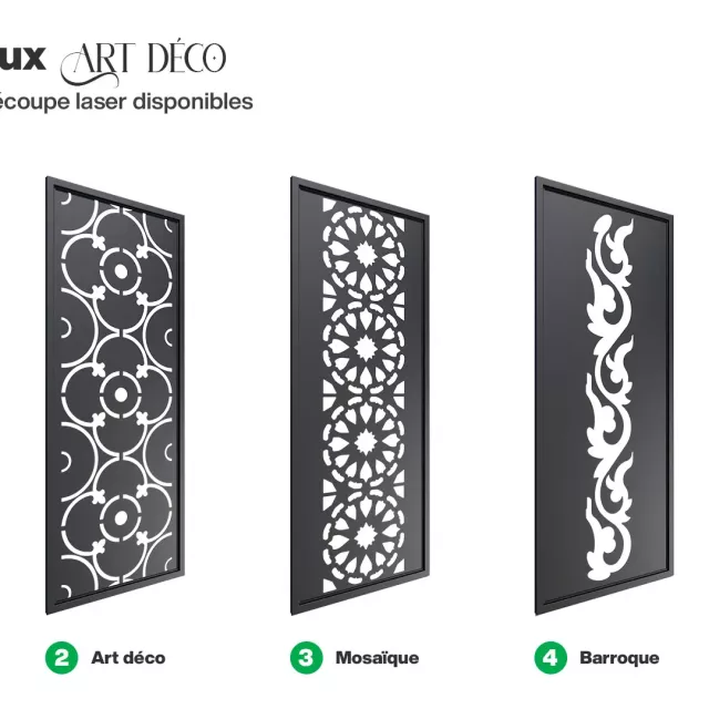 Infographie Bordeaux découpe Art déco