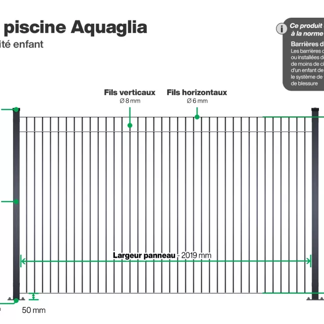 Clôture piscine : barrière piscine