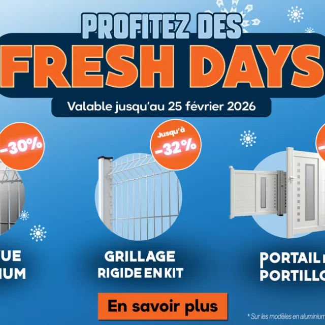 Bodeor : Profitez de promotions sur nos produits, portails et portillons aluminium