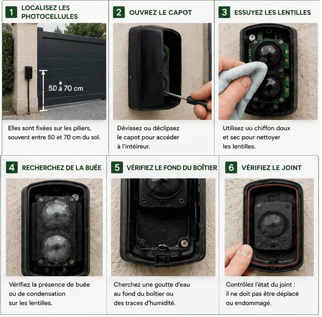Tutoriel en 6 étapes pour vérifier les photocellules d’un portail électrique