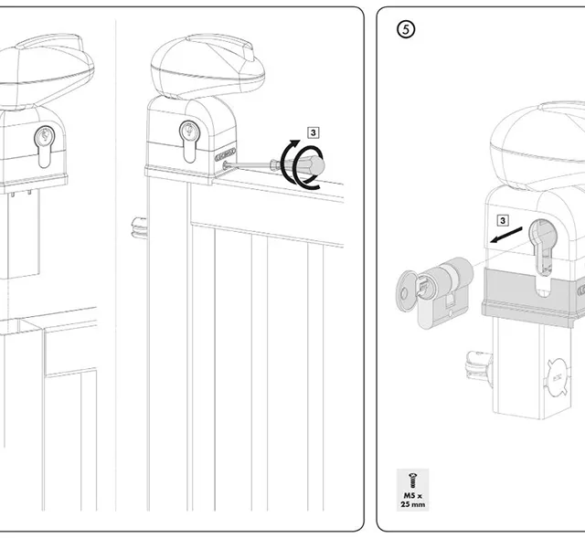 Portillon piscine : description du système de verrouillage