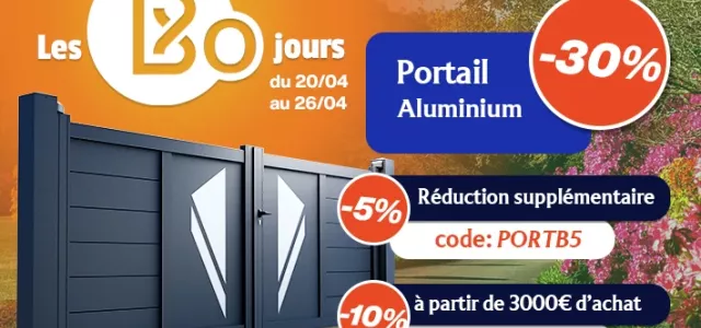 Bodeor : Profitez des réductions sur nos kits de grillage rigide, portail aluminium et brise vue.