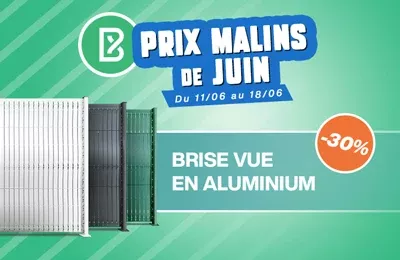 Bodeor : Profitez des réductions sur nos kits de grillage rigide, portail aluminium et brise vue.