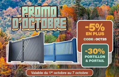 Bodeor : Profitez des réductions sur nos kits de grillage rigide, portail aluminium et brise vue.