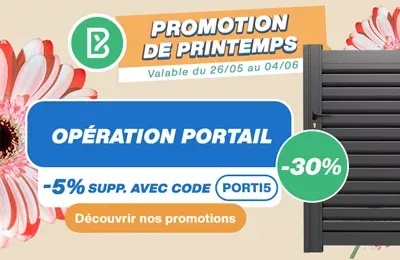 Bodeor : Profitez des réductions sur nos kits de grillage rigide, portail aluminium et brise vue.