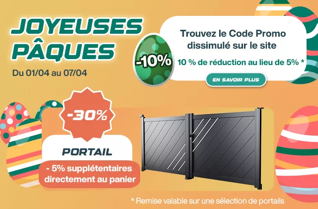 Voir les promotions clôtures-grillages et portails