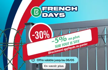 Voir les promotions clôtures-grillages et portails