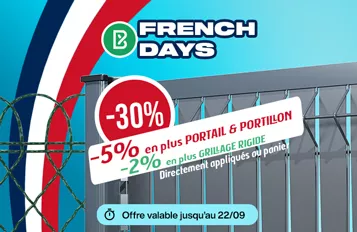 Voir les promotions clôtures-grillages et portails