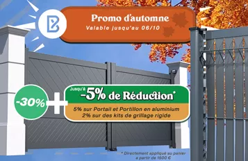 Voir les promotions clôtures-grillages et portails