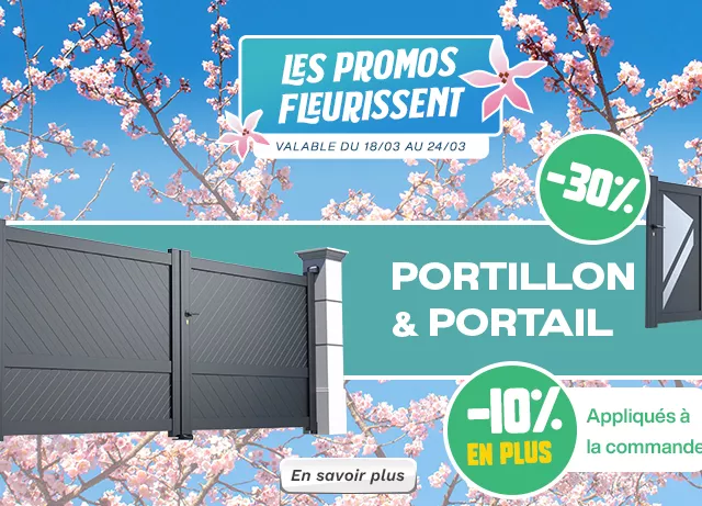 Voir les promotions clôtures-grillages et portails