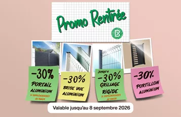 Voir les promotions clôtures-grillages et portails