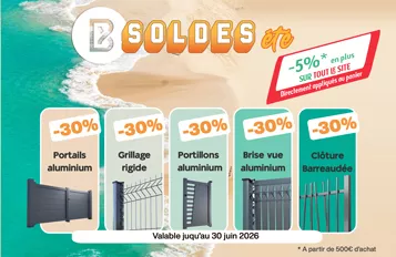 Voir les promotions clôtures-grillages et portails