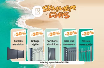 Voir les promotions clôtures-grillages et portails