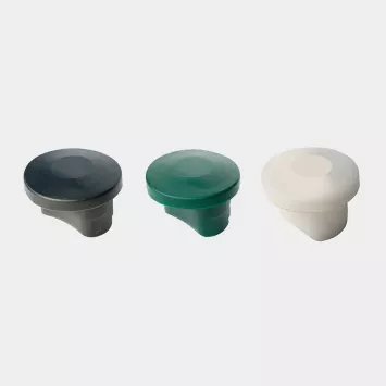 Illustration du produit Capuchons de finition pour poteau rond lot de 6