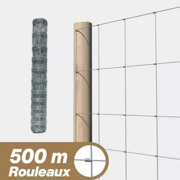 Illustration du produit Kit grillage à mouton noué - longueur 500 mètres