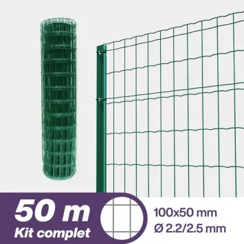 Illustration du produit Kit Grillage soudé - Maille 100x50 - 50 mètres